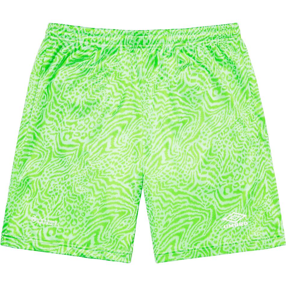 Pantalones Cortos Supreme Jacquard Animal Print Soccer Verde | Supreme 267XF